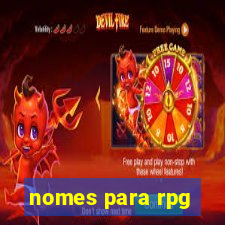 nomes para rpg